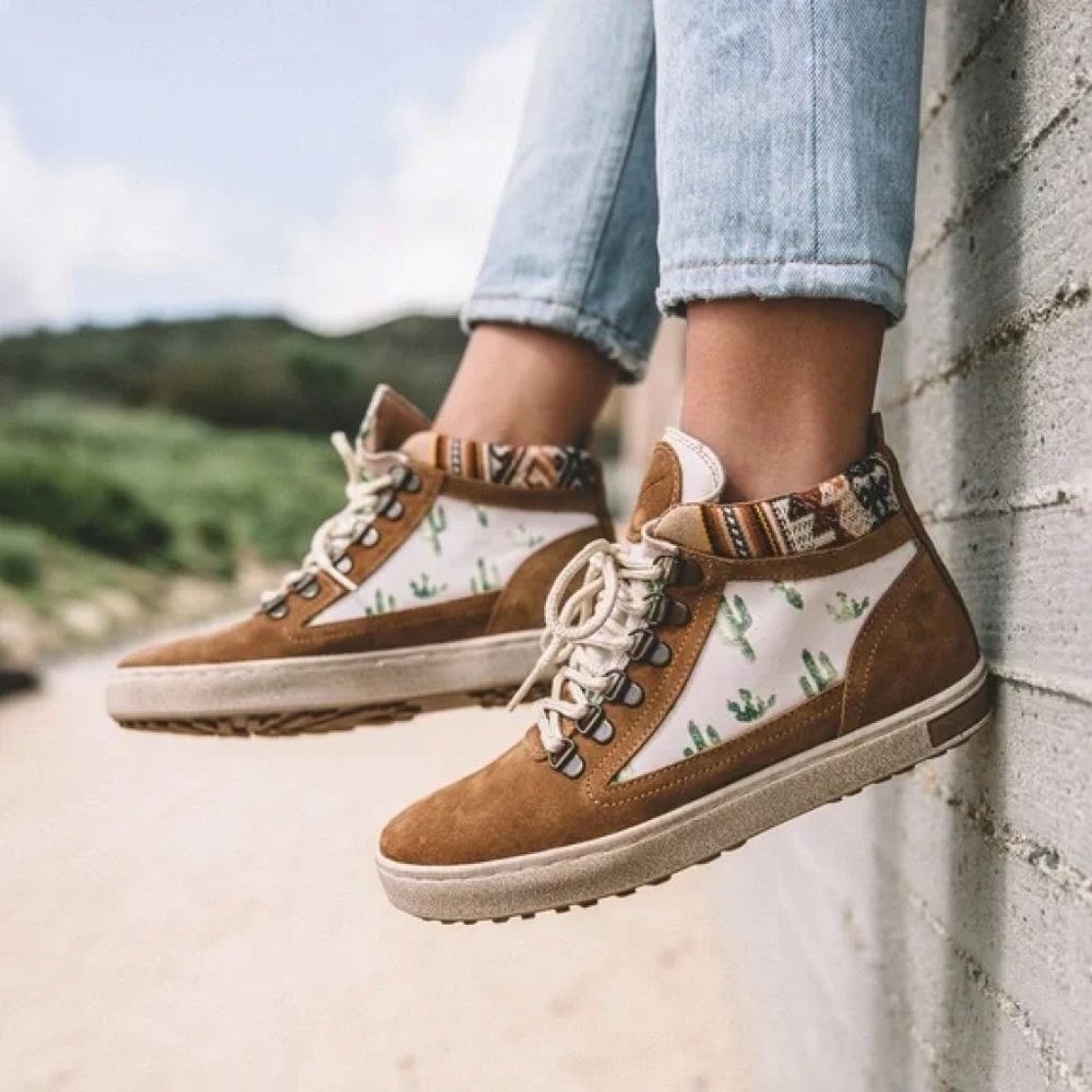 Inkkas 11 Suede Leather Camp Boot Sneaker in Cactus